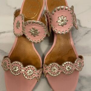 Jack Rogers Pink Luccia Wedges Size 5.5
